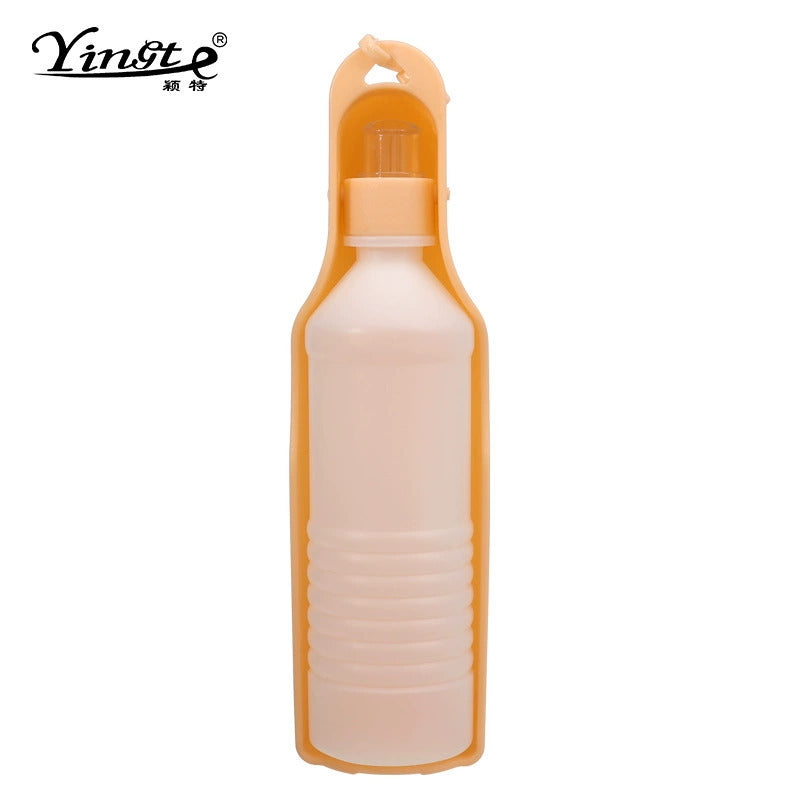 Pet Water Cup Two-In-One Portable Drinking Water Bottle Dog Accompanying Drinking Cup Dog Walking Feeding Water Bottle with Food Storage Tank