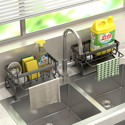 Manufacturer Supplies Kitchen Utensils Drain Basket Household Multi-Functional Drain Rack Multi-Layer Rag Rack Cross-Border Drain Basket