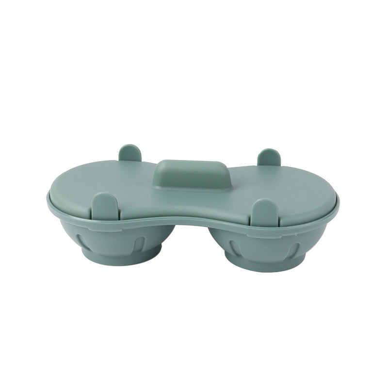 Cross-Border Microwave Egg Cooker, Easy-To-Store Egg Steaming Box, Creative Kitchen Egg Cooking Gadget, Egg Steaming Cooking Box