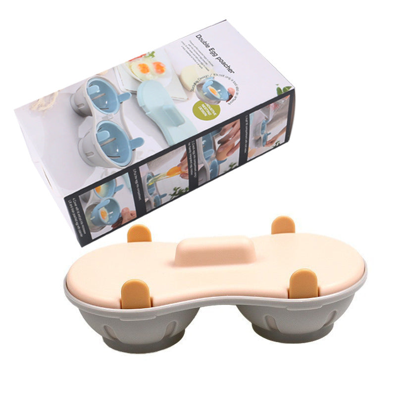 Cross-Border Microwave Egg Cooker, Easy-To-Store Egg Steaming Box, Creative Kitchen Egg Cooking Gadget, Egg Steaming Cooking Box