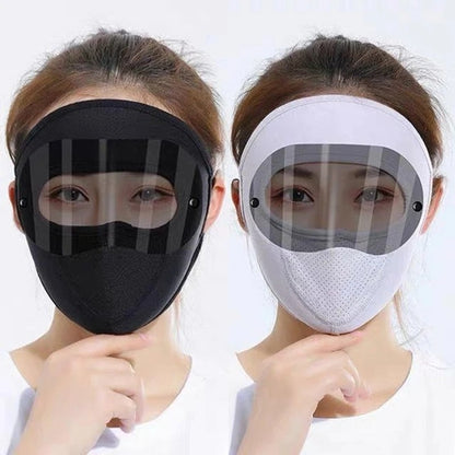 Goggle Protection Summer Full Face Sunscreen Riding Breathable Thin Ice Silk Mask Outdoor Riding Dust Mask UV Protection