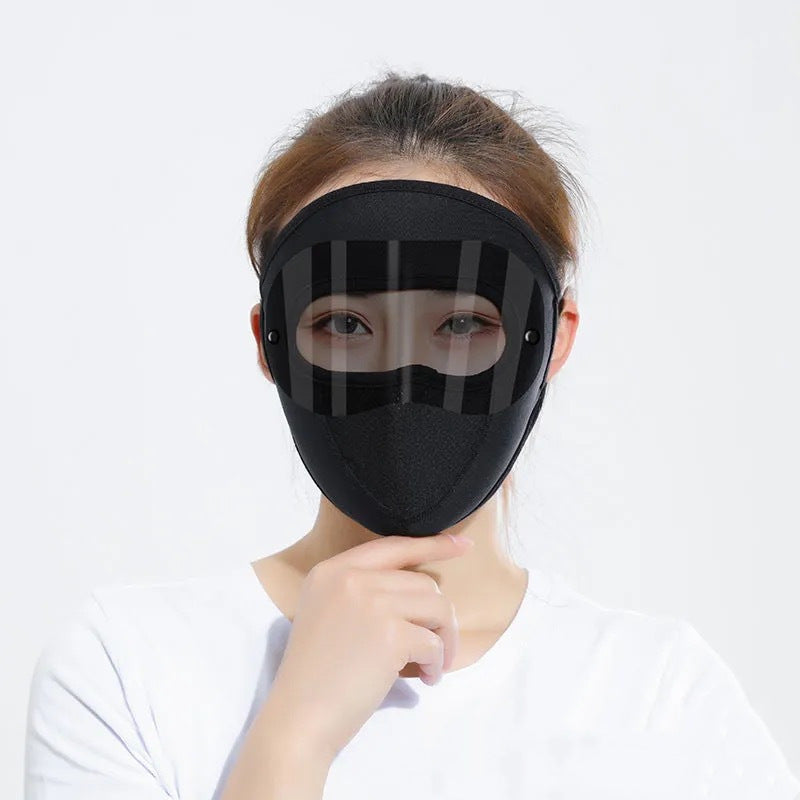 Goggle Protection Summer Full Face Sunscreen Riding Breathable Thin Ice Silk Mask Outdoor Riding Dust Mask UV Protection