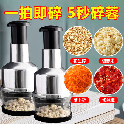 New Stainless Steel Pat Knife Garlic Press Kitchen Tool Manual Garlic Peeler Household Multifunctional Garlic Masher Wholesale