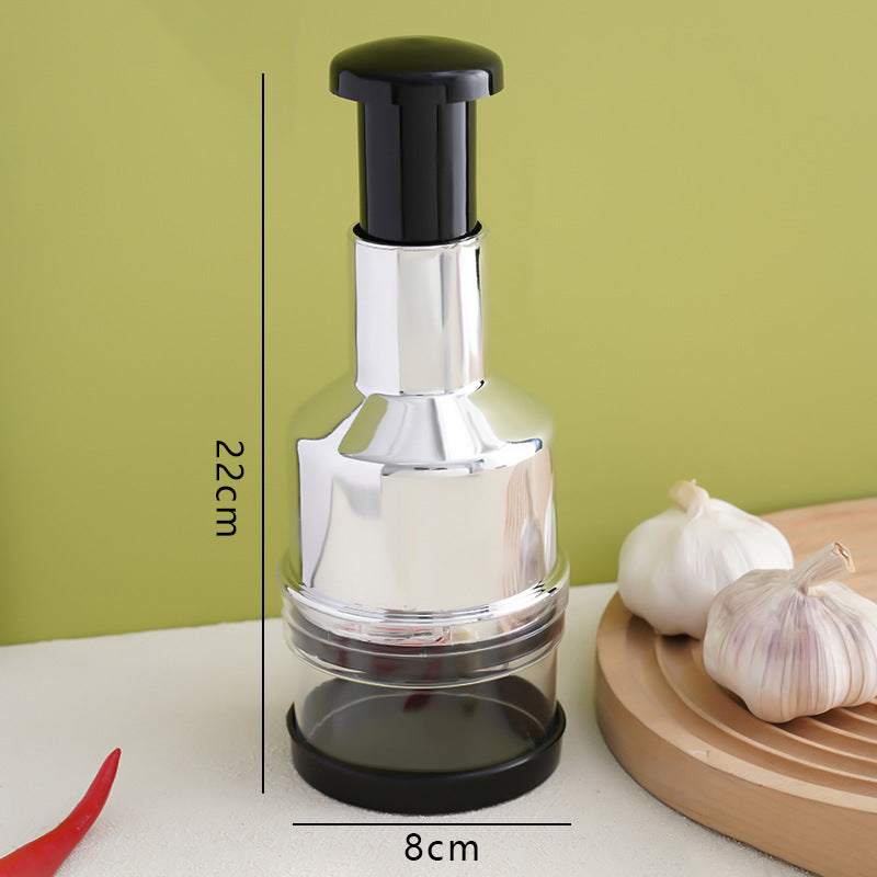 New Stainless Steel Pat Knife Garlic Press Kitchen Tool Manual Garlic Peeler Household Multifunctional Garlic Masher Wholesale