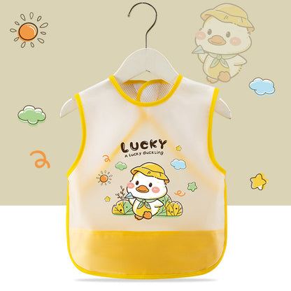 Breathable Mesh Baby's Overalls Children's Dining Bibs Waterproof and Dirty-proof Summer Thin Sleeveless Walls for Men and Women Infants
