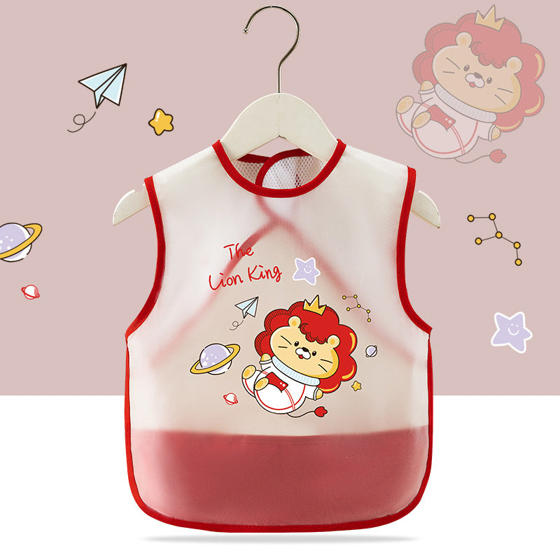 Breathable Mesh Baby's Overalls Children's Dining Bibs Waterproof and Dirty-proof Summer Thin Sleeveless Walls for Men and Women Infants
