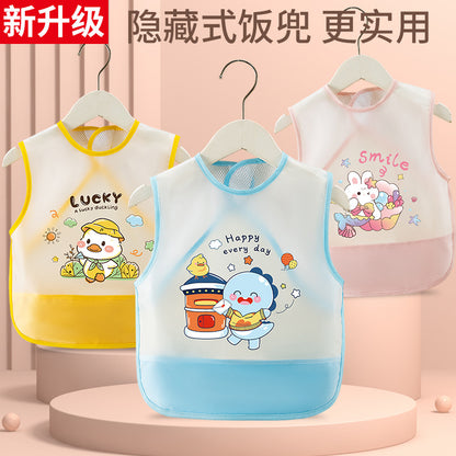 Breathable Mesh Baby's Overalls Children's Dining Bibs Waterproof and Dirty-proof Summer Thin Sleeveless Walls for Men and Women Infants