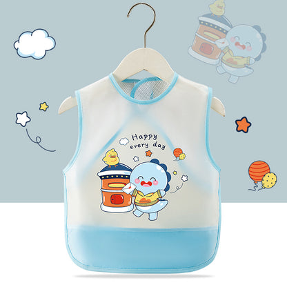 Breathable Mesh Baby's Overalls Children's Dining Bibs Waterproof and Dirty-proof Summer Thin Sleeveless Walls for Men and Women Infants