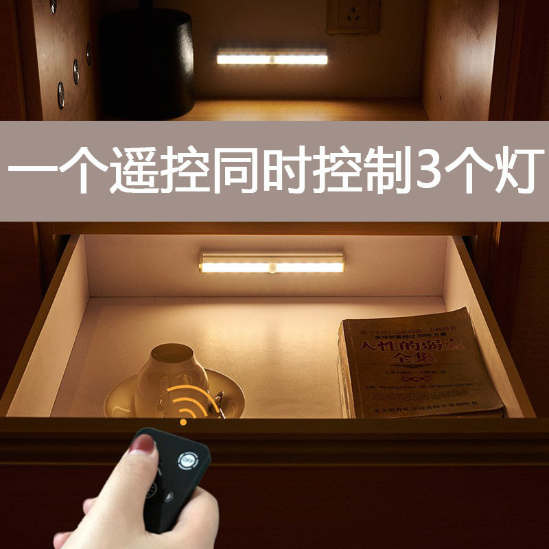 Source Manufacturer Offers Remote-Controlled Human Body Sensor Lights, Magnetic Suction, No-Wiring Night Lights for Home, Walkways, Wardrobes, and Cabinet Light Strips