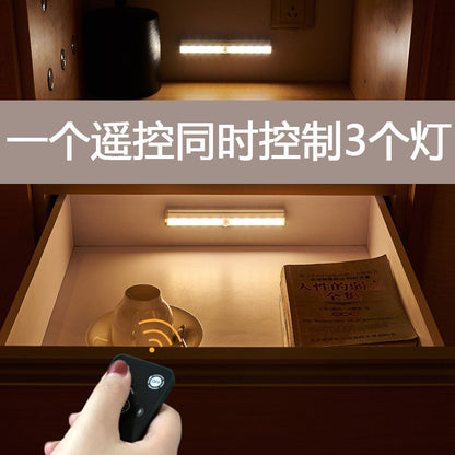 Source Manufacturer Offers Remote-Controlled Human Body Sensor Lights, Magnetic Suction, No-Wiring Night Lights for Home, Walkways, Wardrobes, and Cabinet Light Strips