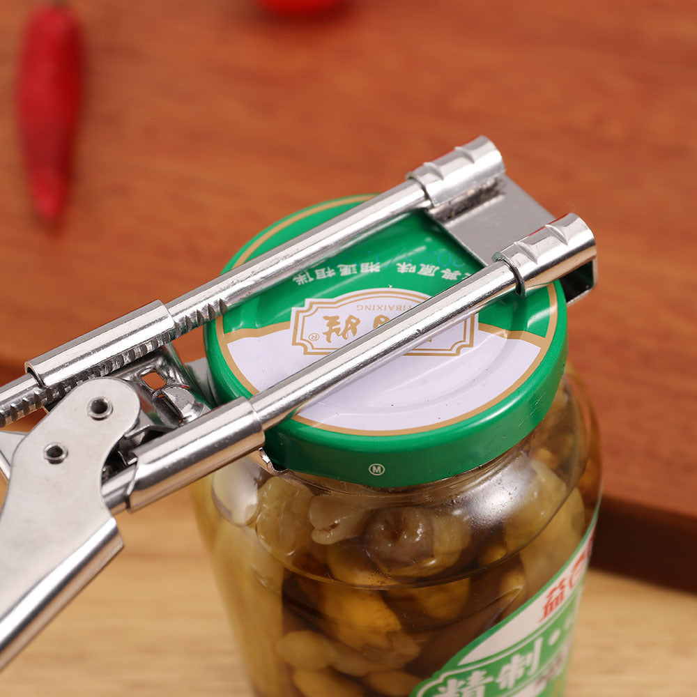 New product stainless steel bottle opener adjustable jar jam creative kitchen tool multi-function bottle opener cross-border