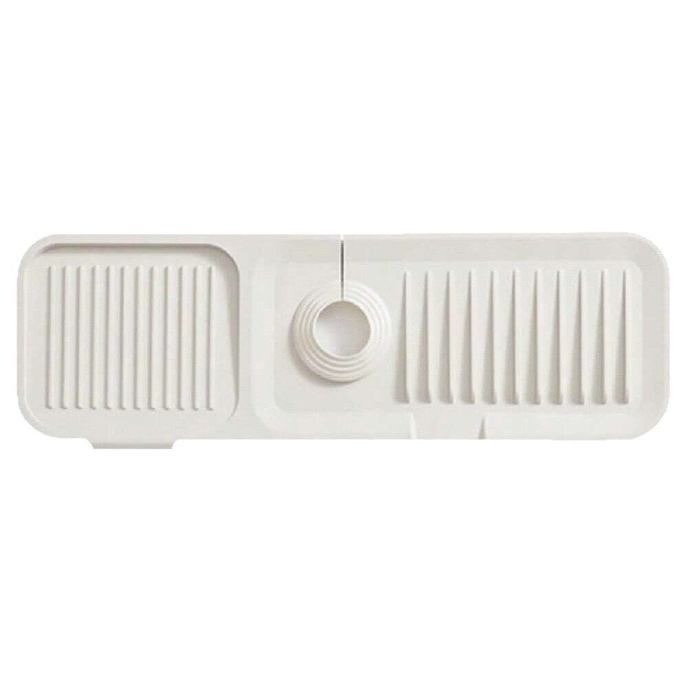 Faucet Drain Pad, Kitchen Countertop Narrow Edge Splash-Proof Pad, Functional Non-Slip, Anti-Mold, Easy-To-Clean, Absorbent Pad
