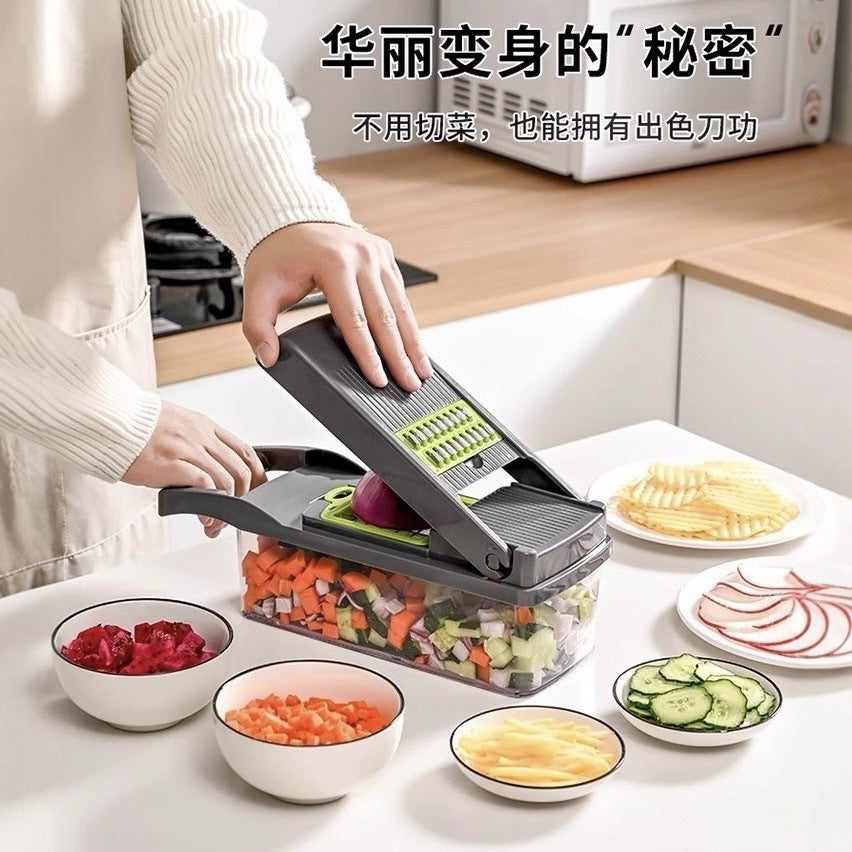 Kitchen Shredding Tool for Cutting Vegetables, Slicing Potatoes, Multifunctional New Model for Home Use, Radish Grater, Onion Dicer