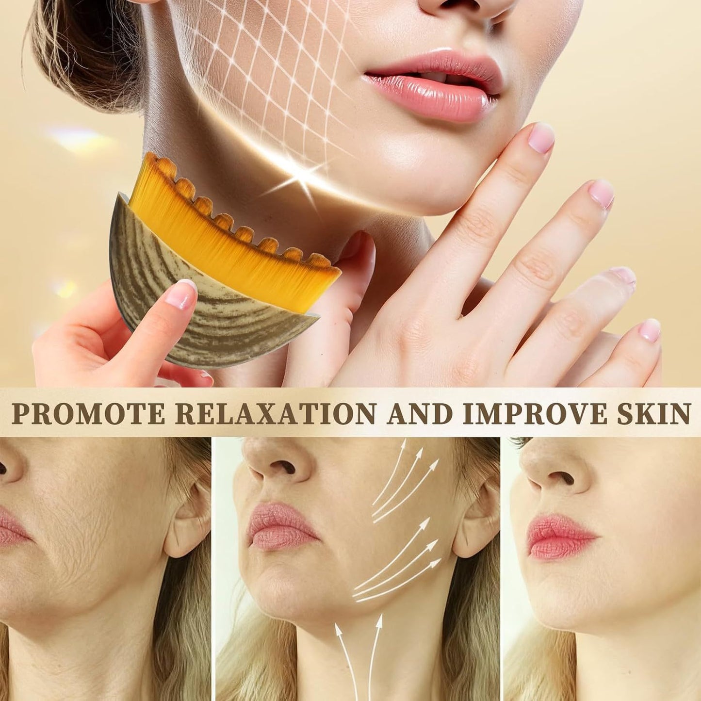 New Lymphatic Body Brush Beauty Brush Makeup Brush Lymphatic Contour Face Brush Massage Brush
