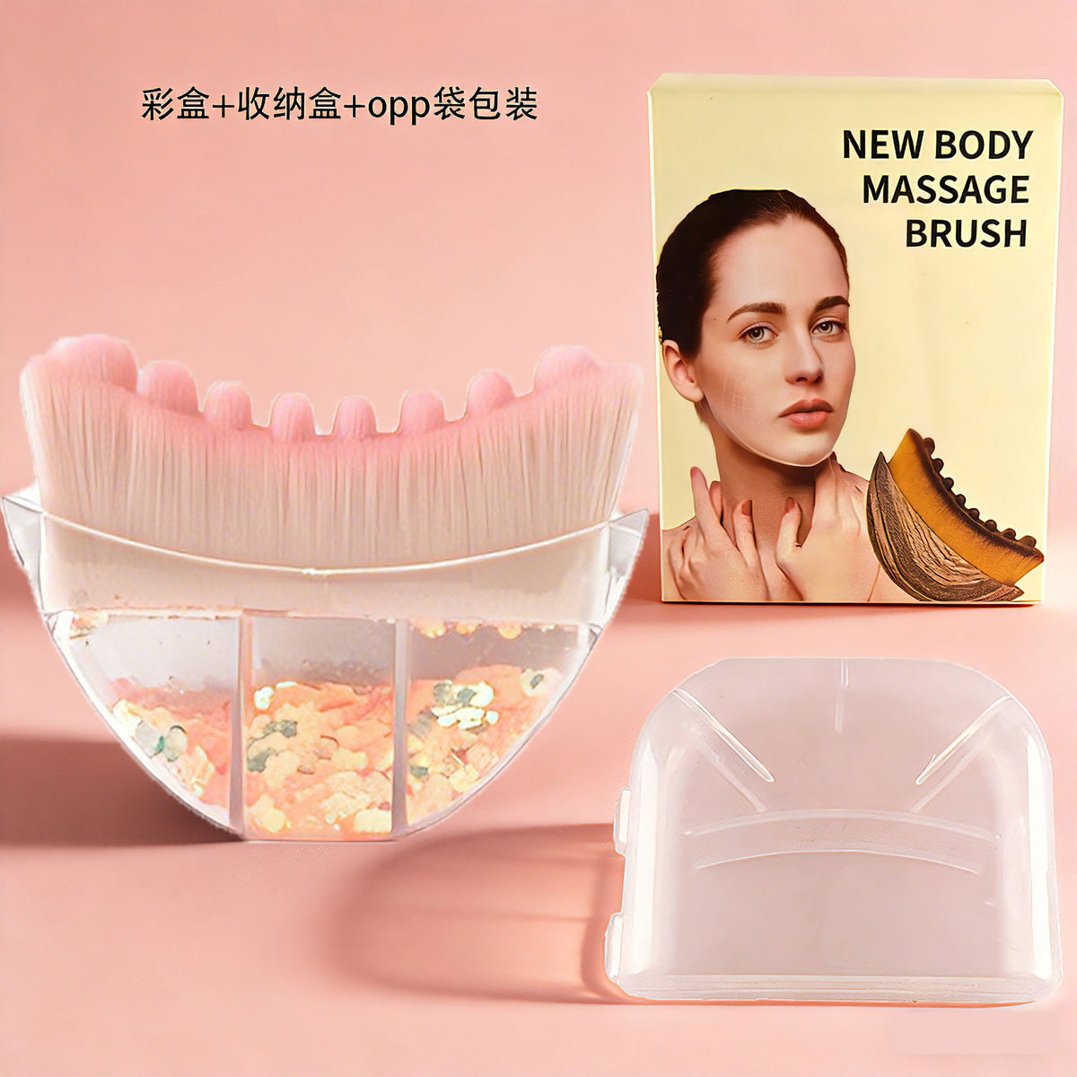 New Lymphatic Body Brush Beauty Brush Makeup Brush Lymphatic Contour Face Brush Massage Brush