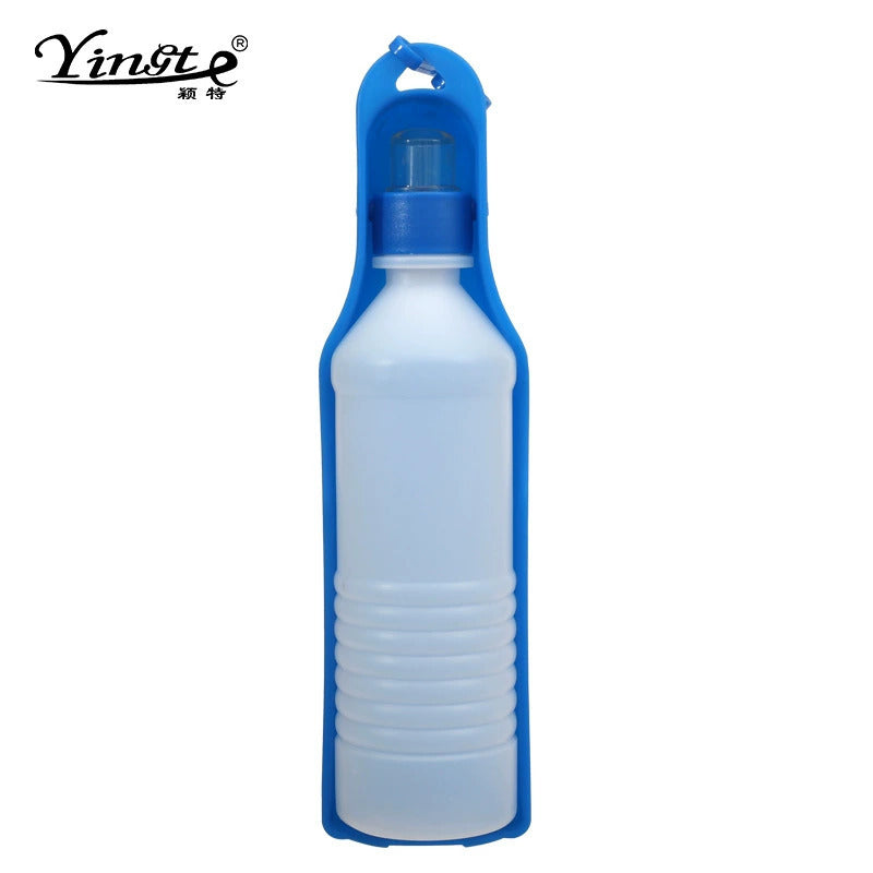 Pet Water Cup Two-In-One Portable Drinking Water Bottle Dog Accompanying Drinking Cup Dog Walking Feeding Water Bottle with Food Storage Tank