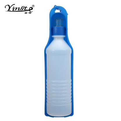 Pet Water Cup Two-In-One Portable Drinking Water Bottle Dog Accompanying Drinking Cup Dog Walking Feeding Water Bottle with Food Storage Tank