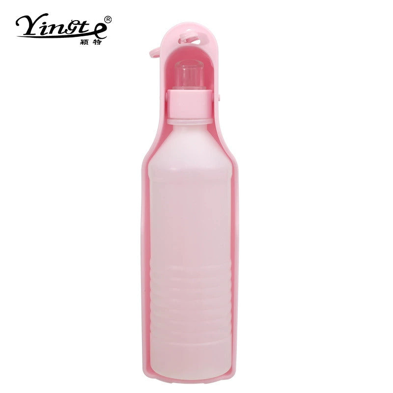 Pet Water Cup Two-In-One Portable Drinking Water Bottle Dog Accompanying Drinking Cup Dog Walking Feeding Water Bottle with Food Storage Tank