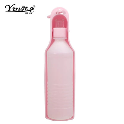 Pet Water Cup Two-In-One Portable Drinking Water Bottle Dog Accompanying Drinking Cup Dog Walking Feeding Water Bottle with Food Storage Tank