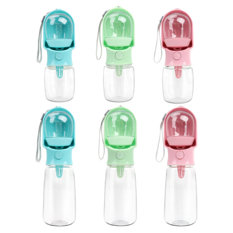 Pet Water Cup Two-In-One Portable Drinking Water Bottle Dog Accompanying Drinking Cup Dog Walking Feeding Water Bottle with Food Storage Tank