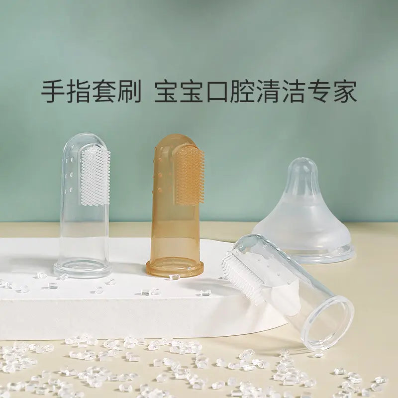 Baby toothbrush children soft hair silicone finger sleeve toothbrush baby newborn oral cleaner cleaning factory wholesale