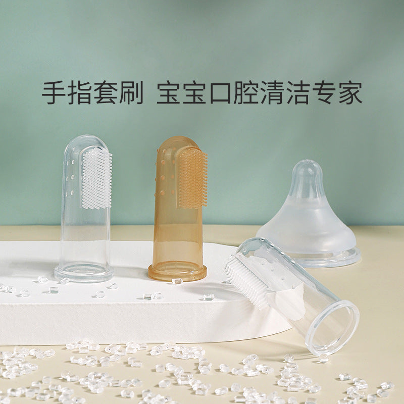 Baby toothbrush children soft hair silicone finger sleeve toothbrush baby newborn oral cleaner cleaning factory wholesale