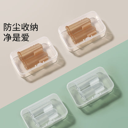 Baby toothbrush children soft hair silicone finger sleeve toothbrush baby newborn oral cleaner cleaning factory wholesale