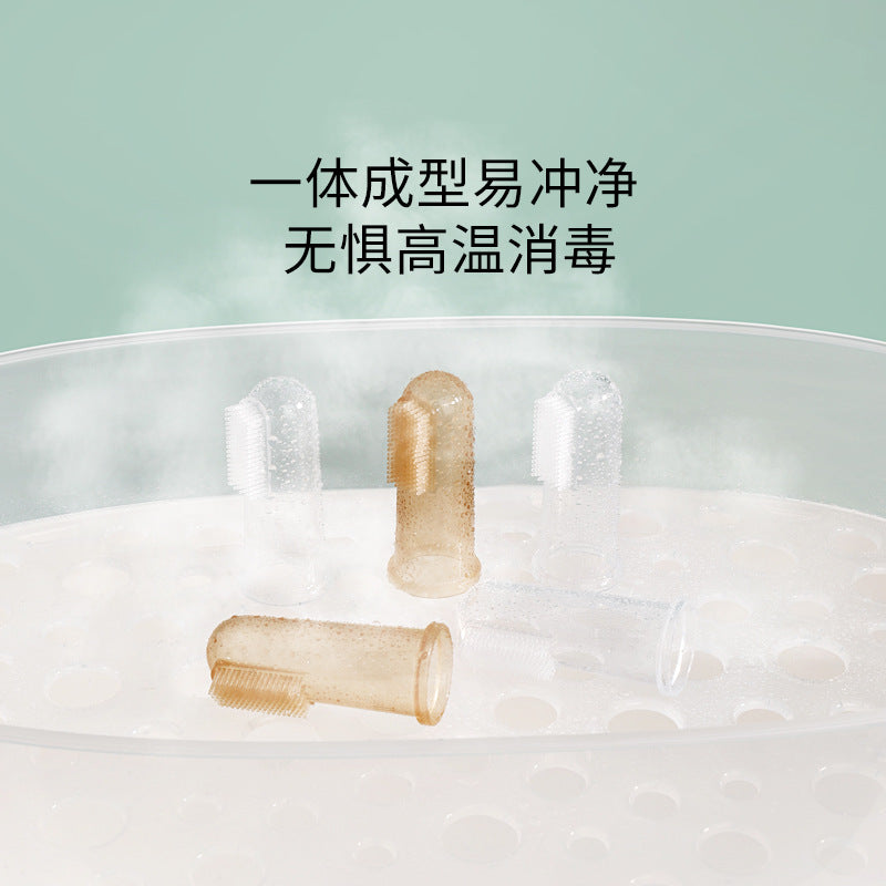Baby toothbrush children soft hair silicone finger sleeve toothbrush baby newborn oral cleaner cleaning factory wholesale