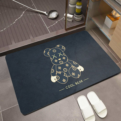 Wholesale Nordic Bathroom Mat Absorbent Mat Bathroom Door Mat Quick-drying Entry Door Mat Diatom Mud Non-slip