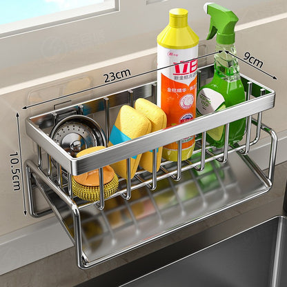 Manufacturer Supplies Kitchen Utensils Drain Basket Household Multi-Functional Drain Rack Multi-Layer Rag Rack Cross-Border Drain Basket