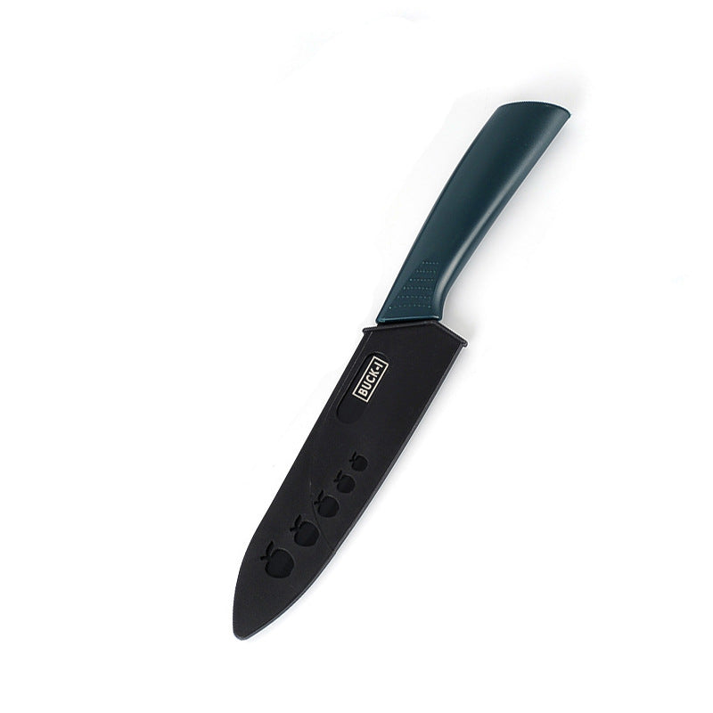 Stainless Steel Kitchen Knife Set, Fruit Knife, Food Supplement, Household Kitchen Knife and Cutting Board, Two-In-One Complete Set of Knives