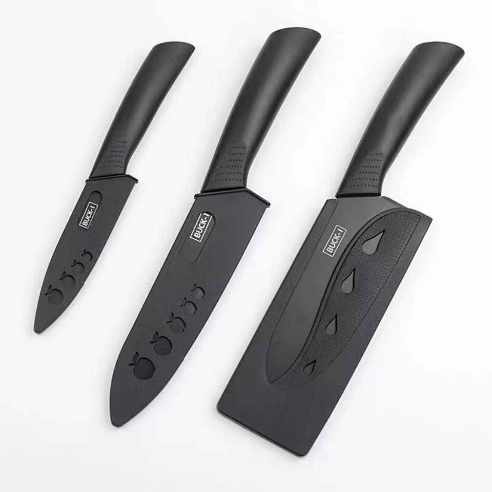 Stainless Steel Kitchen Knife Set, Fruit Knife, Food Supplement, Household Kitchen Knife and Cutting Board, Two-In-One Complete Set of Knives