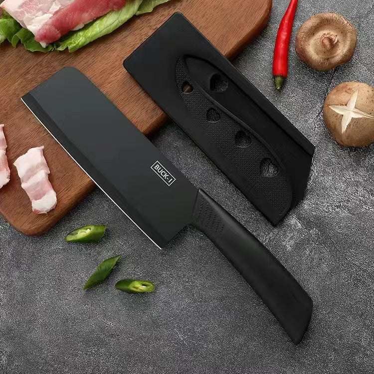 Stainless Steel Kitchen Knife Set, Fruit Knife, Food Supplement, Household Kitchen Knife and Cutting Board, Two-In-One Complete Set of Knives