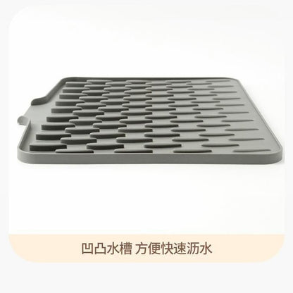 Faucet Drain Pad, Kitchen Countertop Narrow Edge Splash-Proof Pad, Functional Non-Slip, Anti-Mold, Easy-To-Clean, Absorbent Pad
