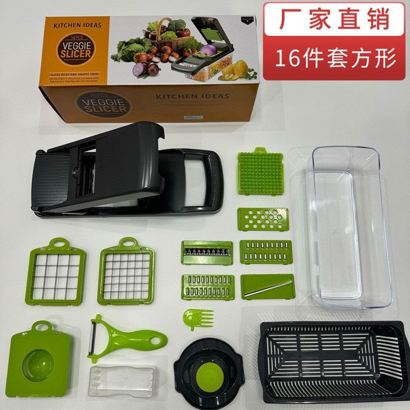 Kitchen Shredding Tool for Cutting Vegetables, Slicing Potatoes, Multifunctional New Model for Home Use, Radish Grater, Onion Dicer