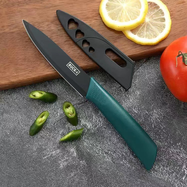 Stainless Steel Kitchen Knife Set, Fruit Knife, Food Supplement, Household Kitchen Knife and Cutting Board, Two-In-One Complete Set of Knives