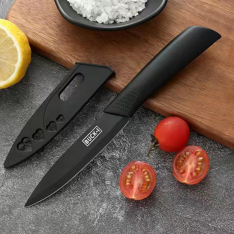 Stainless Steel Kitchen Knife Set, Fruit Knife, Food Supplement, Household Kitchen Knife and Cutting Board, Two-In-One Complete Set of Knives