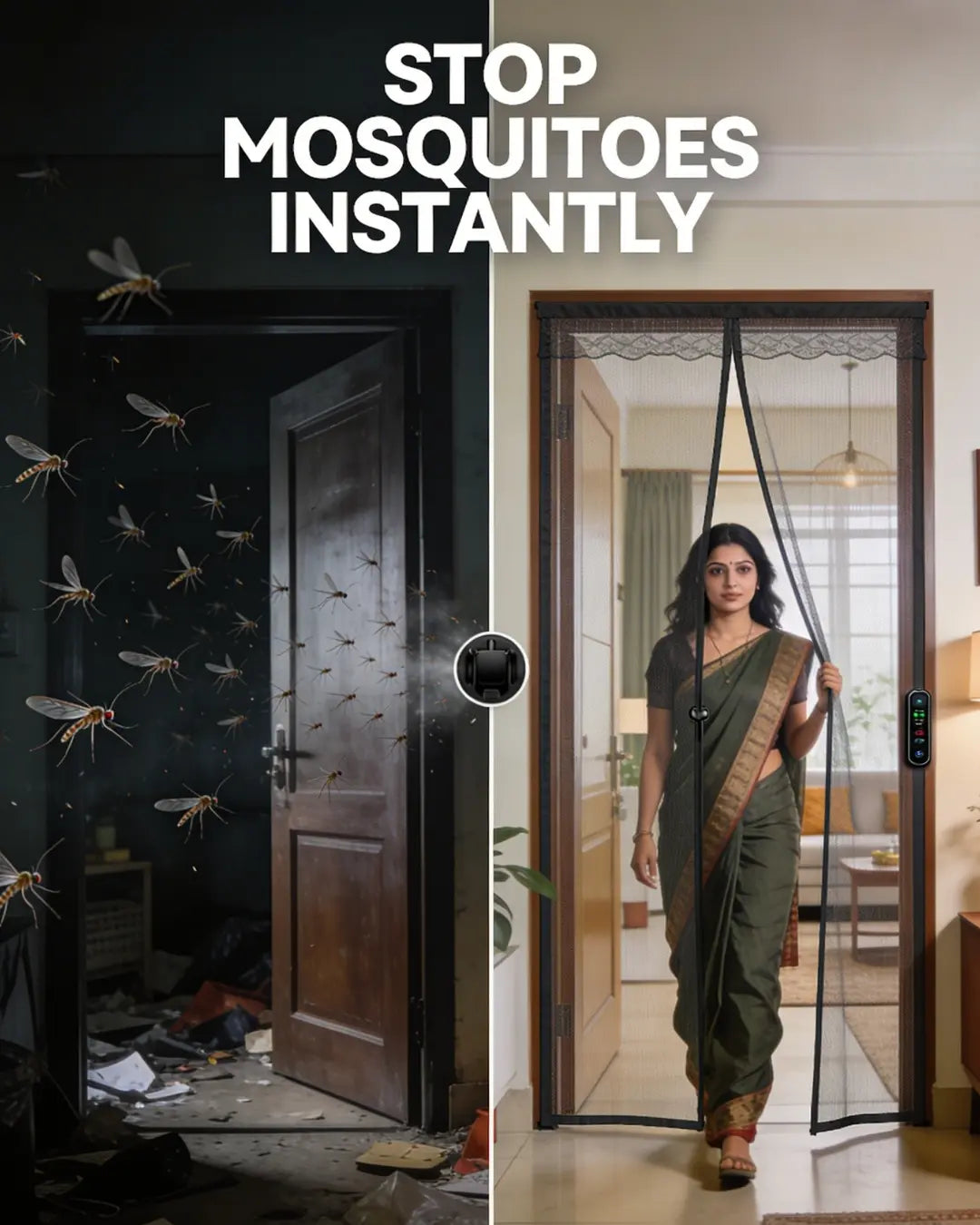 MosquitoShield Auto-Close Curtain| 🔥 BUY 1 GET 1 🔥
