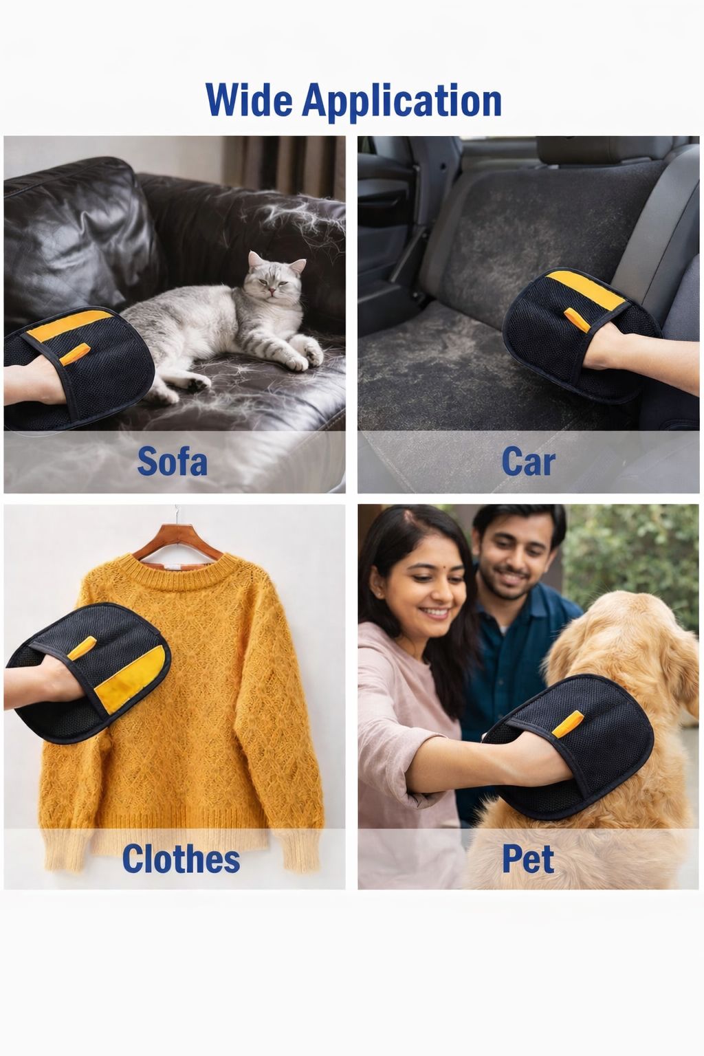 Oakstone FurEase™ Comfort Grooming Gloves